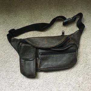 Vintage leather fanny pack